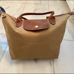 Longchamp Le Pliage Beige Tote